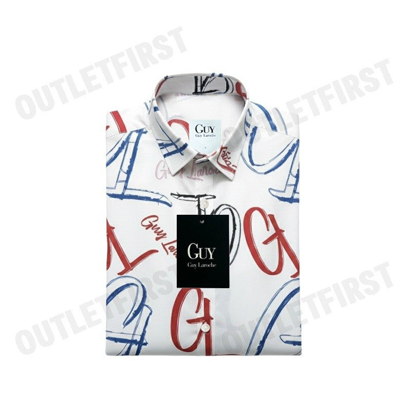 GUY LAROCHE รุ่น MAN'S LONG SLEEVES SHIRT CODE: DAC5203P4WH เสื้อเชิ้ต เสื้อแขนยาว เสื้อผู้ชาย