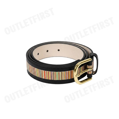 PS PAUL SMITH รุ่น WOMEN'S BELT BLACK CODE: W1A 7612 LSIGST 79 เข็มขัดผู้หญิง เข็มขัดสีดำ เข็มขัดพอล สมิธ