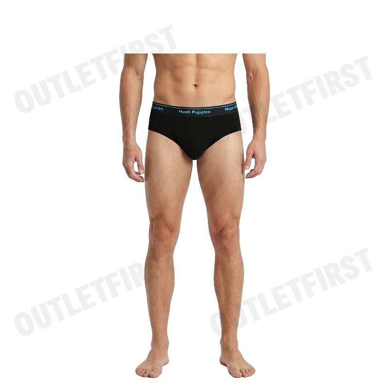 HUSH PUPPIES รุ่น MEN'S MICRO MODAL SIRO BRIEFS CODE: HU H2FSR08 (BLACK) กางเกงชั้นในผู้ชาย สีดำ กางเกงฮัชพัพพีส์
