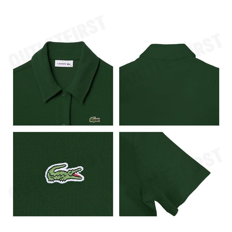 LACOSTE รุ่น WOMEN’S ORGANIC COTTON BUTTONED POLO DRESS CODE: EF6922 10 132 ชุดเดรส เดรสคอปก เดรสผู้หญิง