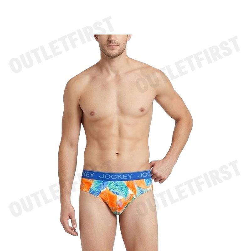 JOCKEY รุ่น MEN'S COTTON MODAL BRIEF CODE: KU 1510251 (PALM BLUE) กางเกงชั้นใน กางเกงชั้นในผู้ชาย กางเกงจ็อคกี้
