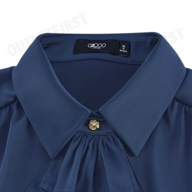 G2000 รุ่น WOMEN'S REGULAR FIT BLOUSE CODE: 4624150177 เสื้อเบลาส์ผู้หญิง เสื้อผู้หญิง เสื้อสีกรม