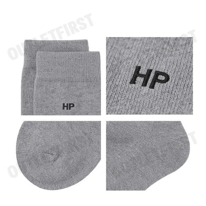 HUSH PUPPIES รุ่น MEN'S INNERWEAR SOCKS 1 PAIRS CODE: HU HXC001 (GREY) ถุงเท้า ถุงเท้าข้อยาว ถุงเท้าสีเทา