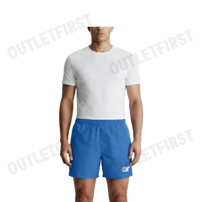 CALVIN KLEIN JEANS รุ่น MONOGRAM GRAPHIC PULL-ON SHORTS CODE: 4RC601G WRB กางเกงขาสั้น กางเกงสีน้ำเงิน กางเกงผู้ชาย