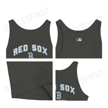 MLB รุ่น WOMEN'S VARSITY VINTAGE SLIM FIT SLEEVELESS DRESS CODE: 3FOPV0253 43CGD ชุดเดรส เดรสแขนกุด เดรสผู้หญิง