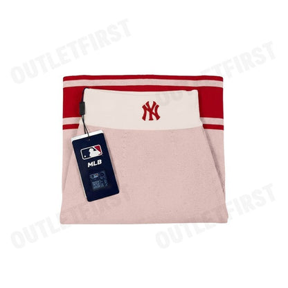 MLB รุ่น MINI PLEATED SKIRT VARSITY SPORTIVE CODE 3FSKV0344 50CRD กระโปรงสั้น กระโปรงผู้หญิง กระโปรงสีขาวครีม