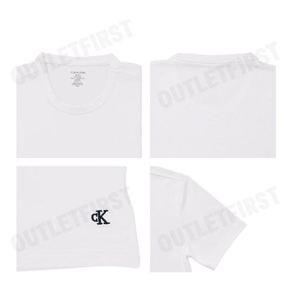 CALVIN KLEIN รุ่น COTTON STRETCH BLEND 3-PACK SLIM FIT CREWNECK T-SHIRT CODE: NB4185 100 เซ็ทเสื้อยืด เสื้อคอกลม ผู้ชาย