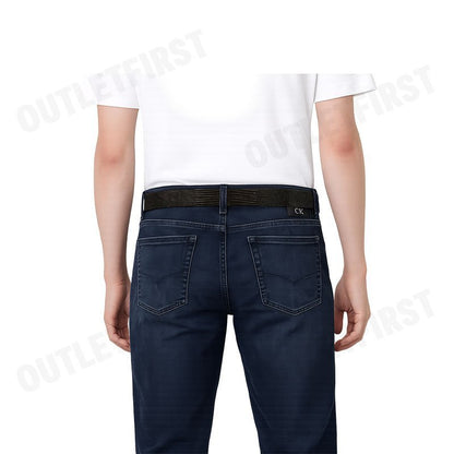 CALVIN KLEIN รุ่น MEN'S HALLMARK LOGO REVERSIBLE BELT CODE: 4D7036G VZZ เข็มขัดผู้ชาย เข็มขัดสีดำ เข็มขัดCK