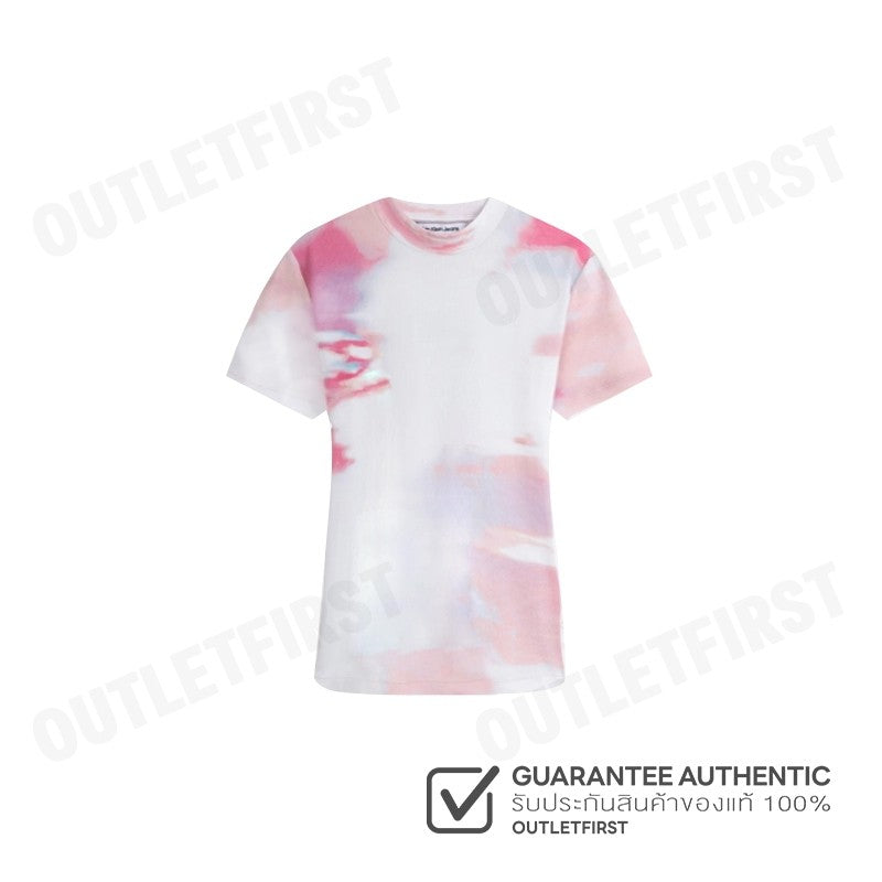 CALVIN KLEIN JEANS รุ่น WOMEN'S T-SHIRTS CODE: J223169 0LA เสื้อยืดคอกลม เสื้อยืดมัดย้อม เสื้อยืดแขนสั้นผู้หญิง