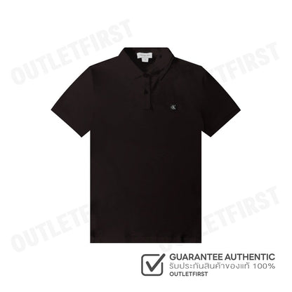 CALVIN KLEIN JEANS รุ่น CK BADGE SMOOTH COTTON SLIM POLO CODE: J326950 BEH เสื้อโปโล เสื้อโปโลแขนสั้น เสื้อโปโลผู้ชาย