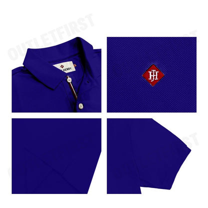 JOHN HENRY รุ่น MEN'S SLIM FIT POLO SHIRT (ROYAL BLUE) CODE: JH F324MPLSM61 เสื้อโปโล เสื้อโปโลผู้ชาย เสื้อโปโลแขนสั้น