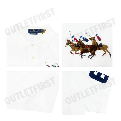 POLO RALPH LAUREN รุ่น CUSTOM SLIM FIT TRIPLE-PONY POLO SHIRT CODE: 710868798001 เสื้อโปโล เสื้อแขนสั้น เสื้อโปโลผู้ชาย