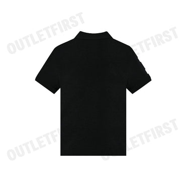 POLO RALPH LAUREN รุ่น CUSTOM SLIM FIT TRIPLE-PONY POLO SHIRT CODE: 710868798003 เสื้อโปโล เสื้อโปโลสีดำ โปโลแขนสั้น