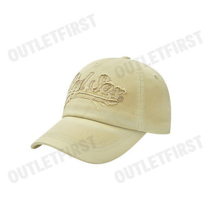 MLB รุ่น APPLIQUED VINTAGE WASHED BASEBALL CAP CODE: 3ACPV025N 43SAS หมวกแก็ป หมวกเบสบอล หมวกสีเบจ