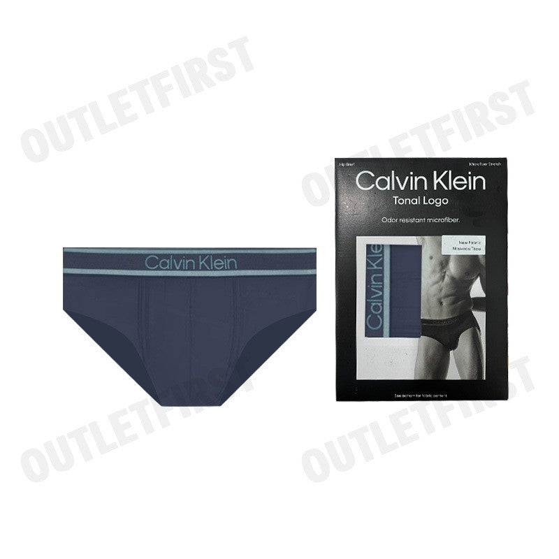 CALVIN KLEIN รุ่น TONAL LOGO BRIEFS CODE: NB4054 PPK  บ๊อกเซอร์ กางเกงใน กางเกงชั้นในผู้ชาย