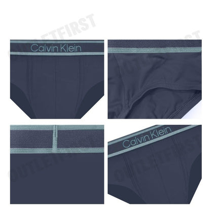 CALVIN KLEIN รุ่น TONAL LOGO BRIEFS CODE: NB4054 PPK  บ๊อกเซอร์ กางเกงใน กางเกงชั้นในผู้ชาย