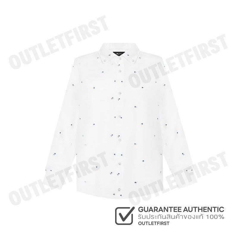 G2000 รุ่น MEN'S CASUAL LONG SLEEVE SHIRT CODE: 46120822 00 เสื้อเชิ้ตแขนยาว เสื้อผู้ชาย สีขาว