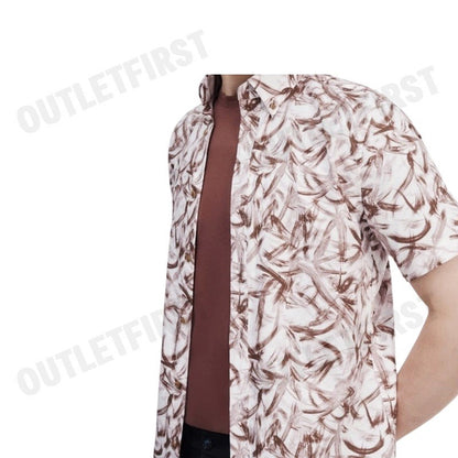 G2000 รุ่น MEN'S CASUAL SHORT-SLEEVED SHIRT CODE: 46130872 55 เสื้อเชิ้ตแขนสั้น เสื้อผู้ชาย เสื้อสีน้ำตาล