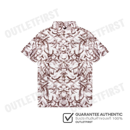 G2000 รุ่น MEN'S CASUAL SHORT-SLEEVED SHIRT CODE: 46130872 55 เสื้อเชิ้ตแขนสั้น เสื้อผู้ชาย เสื้อสีน้ำตาล