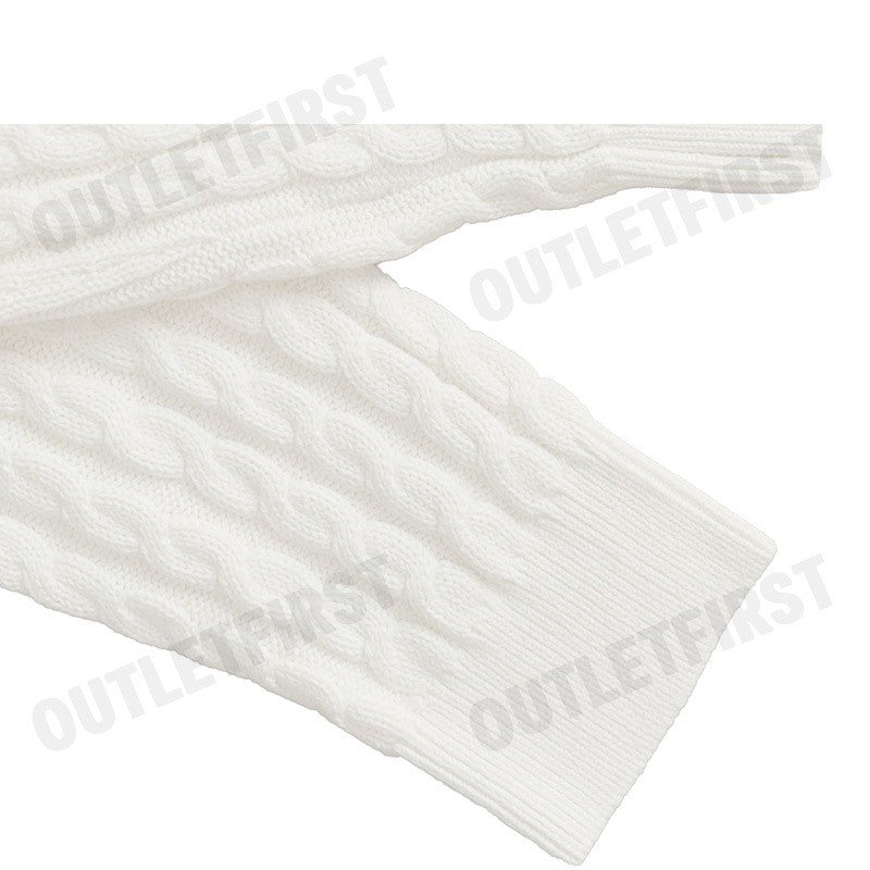CALVIN KLEIN JEANS รุ่น MEN'S WINTER CASUAL COTTON SWEATER CODE: J326795 YBI เสื้อไหมพรม เสื้อผู้ชาย สีครีม
