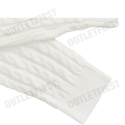 CALVIN KLEIN JEANS รุ่น MEN'S WINTER CASUAL COTTON SWEATER CODE: J326795 YBI เสื้อไหมพรม เสื้อผู้ชาย สีครีม