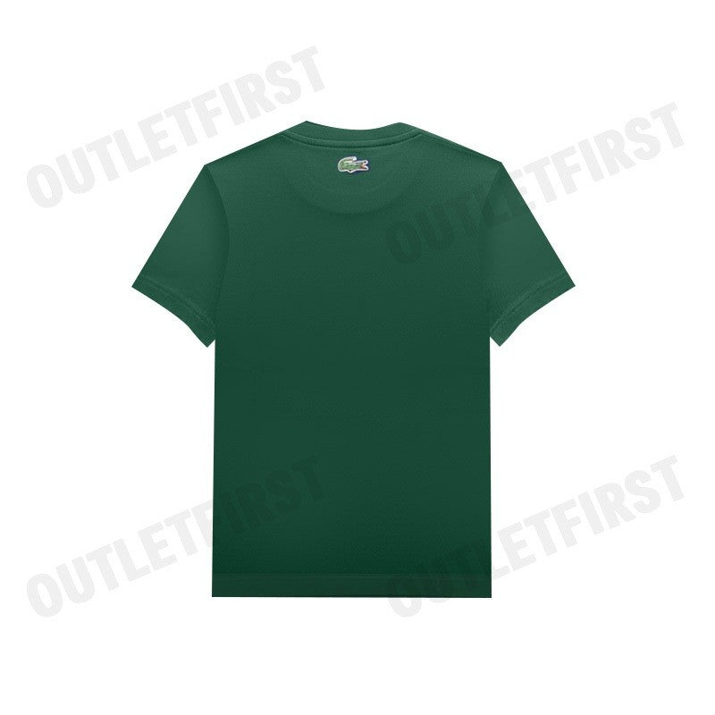 LACOSTE รุ่น MEN'S REGULAR FIT SIGNATURE PRINT T-SHIRT CODE: TH6403 10 132 เสื้อยืดคอกลมผู้ชาย เสื้อสีเขียว เสื้อลาคอส