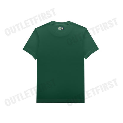 LACOSTE รุ่น MEN'S REGULAR FIT SIGNATURE PRINT T-SHIRT CODE: TH6403 10 132 เสื้อยืดคอกลมผู้ชาย เสื้อสีเขียว เสื้อลาคอส
