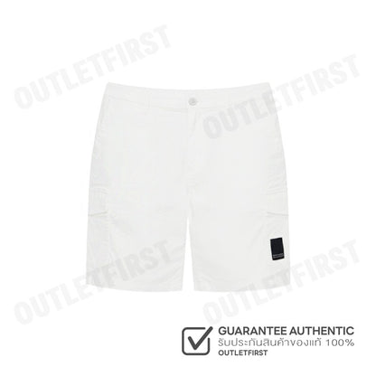 ARMANI EXCHANGE รุ่น MEN'S COTTON CARGO SHORTS WITH POCKETS CODE: 3DZS07 ZN3TZ 1116 กางเกงขาสั้น กางเกงผู้ชาย สีขาว