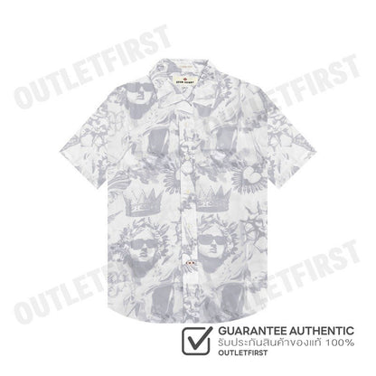 JOHN HENRY รุ่น MEN'S SHORT SLEEVES SLIM FIT SHIRT (WHITE) CODE: JH F424MSSSM32 เสื้อเชิ้ตแขนสั้น เสื้อเชิ้ตผู้ชาย