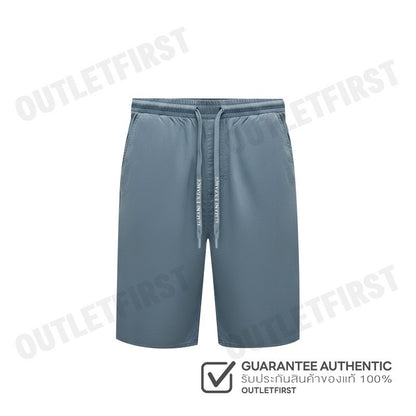 ARMANI EXCHANGE รุ่น MEN'S SHORTS IN LYOCELL AND COTTON TWILL CODE: 3DZS05 ZN3LZ 45AM กางเกงขาสั้น ผู้ชาย กางเกงสีฟ้า