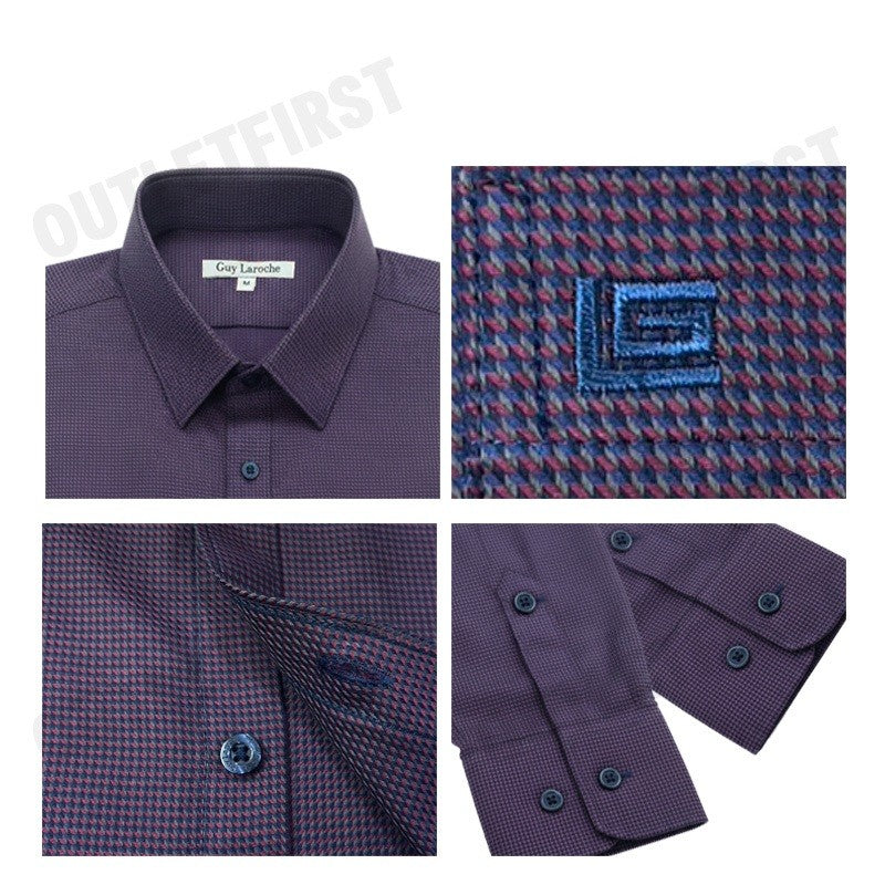 GUY LAROCHE รุ่น MAN'S LONG SLEEVES SHIRT CODE: BAB9202S4NV เสื้อเชิ้ต เสื้อแขนยาว เสื้อผู้ชาย