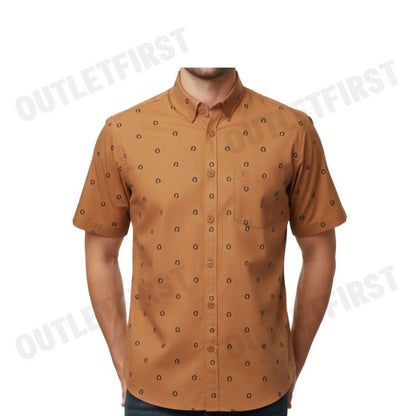 GUY LAROCHE รุ่น MAN'S SHORT SLEEVES SHIRT CODE: BAC9202W3BR เสื้อเชิ้ต เสื้อแขนสั้น เสื้อผู้ชาย
