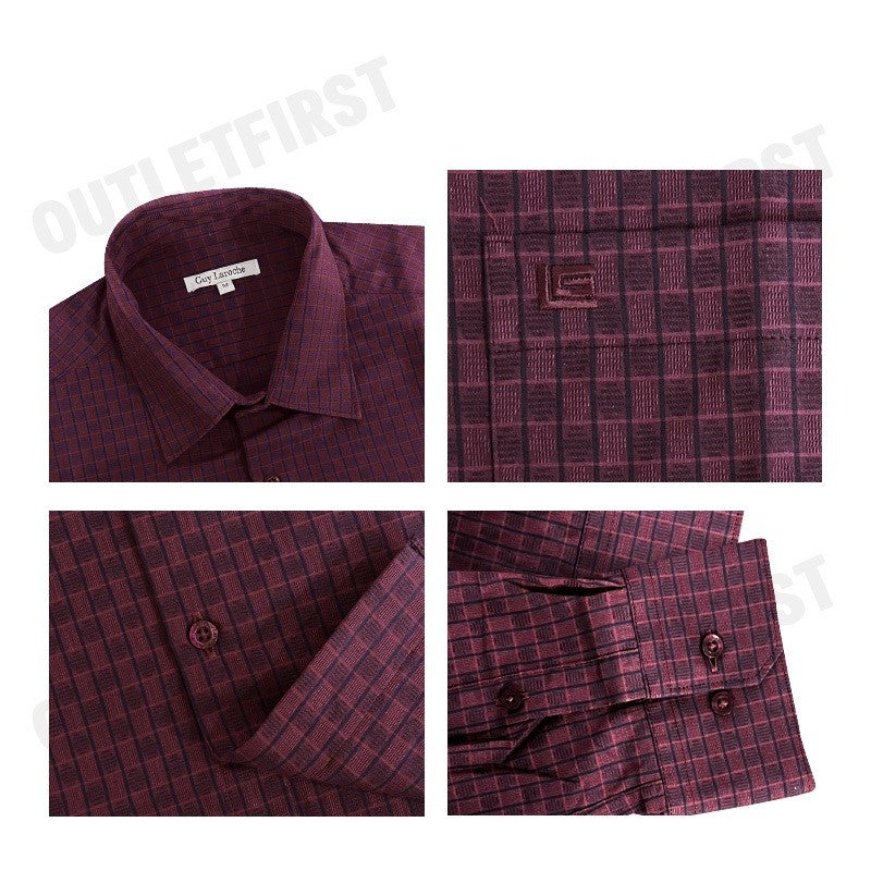 GUY LAROCHE รุ่น MAN'S LONG SLEEVES SHIRT CODE: BAB1200W3RE เสื้อเชิ้ต เสื้อแขนยาว เสื้อผู้ชาย