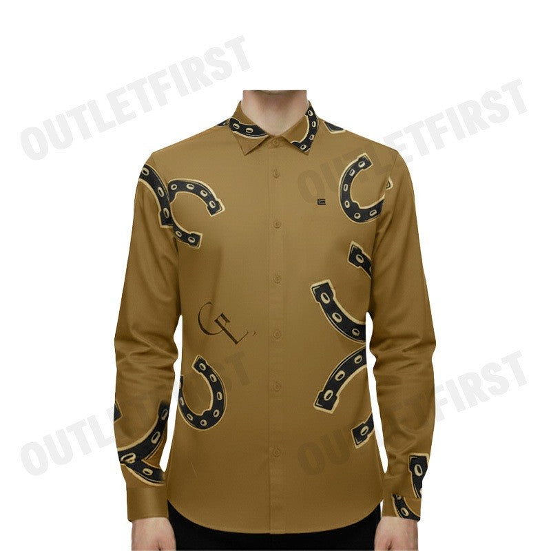 GUY LAROCHE รุ่น MAN'S LONG SLEEVES SHIRT CODE: BAB7202W3BR เสื้อเชิ้ต เสื้อแขนยาว เสื้อผู้ชาย