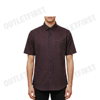 GUY LAROCHE รุ่น MAN'S SHORT SLEEVES SHIRT CODE: BAC9200S4RE  เสื้อเชิ้ต เสื้อแขนสั้น เสื้อผู้ชาย