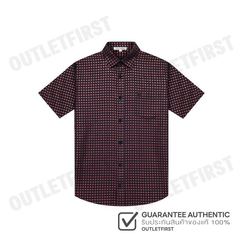 GUY LAROCHE รุ่น MAN'S SHORT SLEEVES SHIRT CODE: BAC9200S4RE  เสื้อเชิ้ต เสื้อแขนสั้น เสื้อผู้ชาย