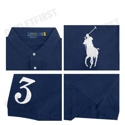 POLO RALPH LAUREN รุ่น CUSTOM SLIM FIT BIG PONY MESH POLO SHIRT CODE: 710697457006 เสื้อโปโลผู้ชาย เสื้อโปโลแขนสั้น