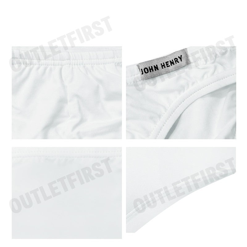 JOHN HENRY รุ่น UNDERWEAR SILVER&GOLD SERIES MEN'S BIKINI BRIEFS CODE: JU JU1G003 (WHITE) กางเกงชั้นในผู้ชาย กางเกงในจอน