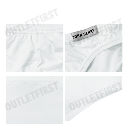 JOHN HENRY รุ่น UNDERWEAR SILVER&GOLD SERIES MEN'S BIKINI BRIEFS CODE: JU JU1G003 (WHITE) กางเกงชั้นในผู้ชาย กางเกงในจอน