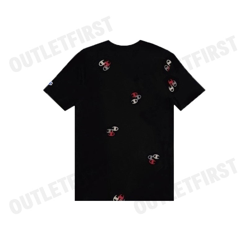 CHAMPION รุ่น CLASSIC LOGO AOP TEE CODE: T5747P AWBR เสื้อยืดคอกลมผู้ชาย เสื้อแชมป์เปี่ยน เสื้อแขนสั้น