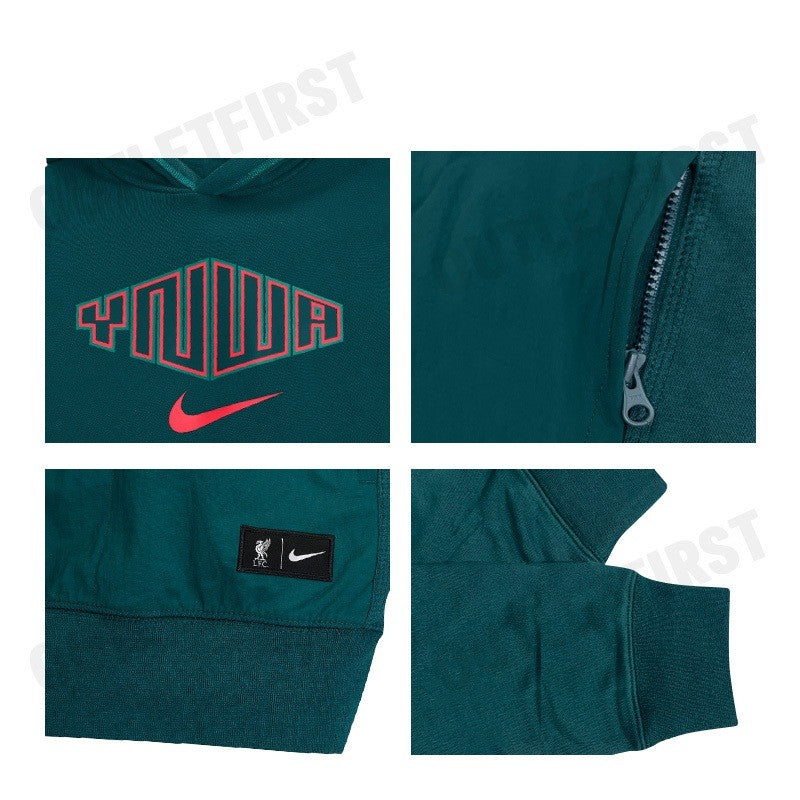 NIKE รุ่น MEN'S NIKE LIVERPOOL TRAVEL HOODIE CODE: DJ9667 375 เสื้อสเวตเตอร์ผู้ชาย เสื้อแขนยาว เสื้อฮู้ด