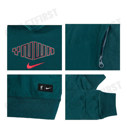 NIKE รุ่น MEN'S NIKE LIVERPOOL TRAVEL HOODIE CODE: DJ9667 375 เสื้อสเวตเตอร์ผู้ชาย เสื้อแขนยาว เสื้อฮู้ด