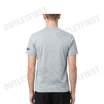 PLAY COMME DES GARÇONS รุ่น MEN T-SHIRT CODE: AZ-T328 (GREY) เสื้อยืดคอกลมผู้ชาย เสื้อหัวใจแดงเอเลี่ยน เสื้อแขนสั้น