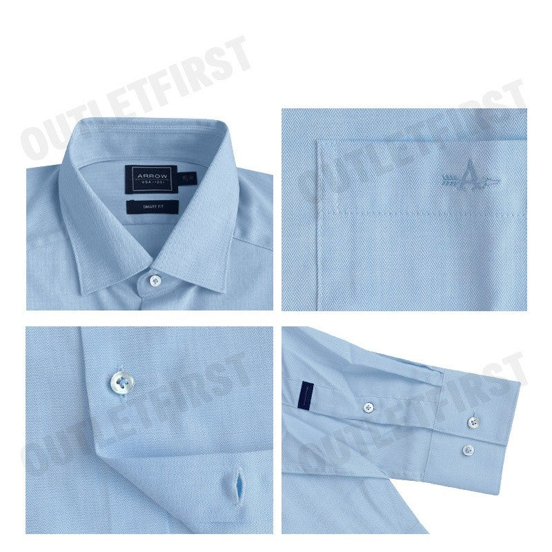 ARROW รุ่น MEN'S LONG SLEEVE SMART FIT SHIRT CODE: MACM911W4BSBU เสื้อเชิ้ต เสื้อแขนยาว เสื้อผู้ชาย