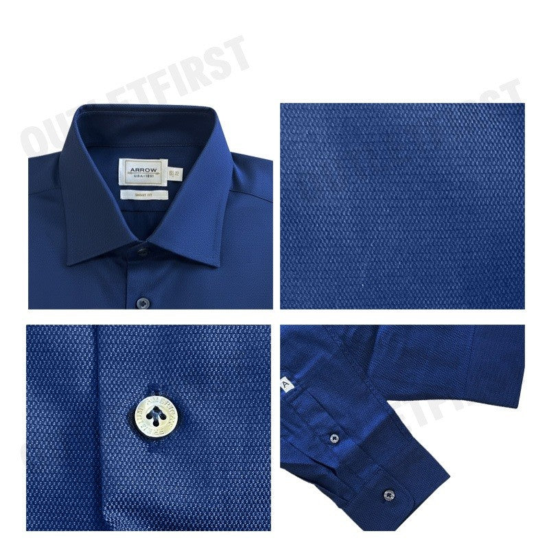 ARROW รุ่น MEN'S PREMIUM COLLECTION SMART FIT SHIRT CODE: MAPM928W3BSNV เสื้อเชิ้ต เสื้อแขนยาว เสื้อผู้ชาย