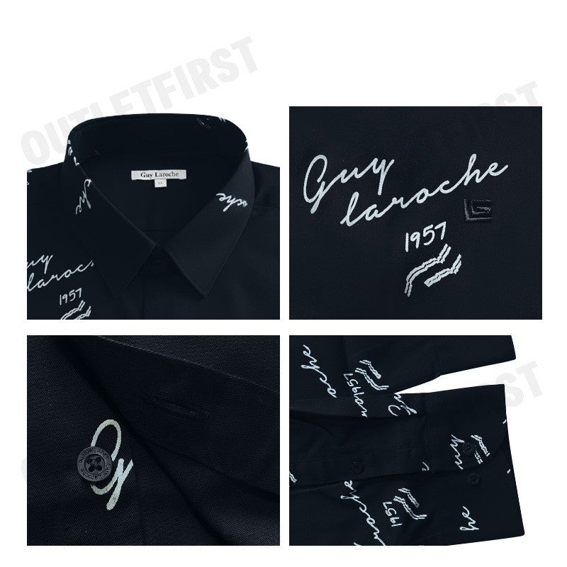 GUY LAROCHE รุ่น MAN'S LONG SLEEVES SHIRT CODE: BAB5223P4NV เสื้อเชิ้ต เสื้อแขนยาว เสื้อเชิ้ตผู้ชาย