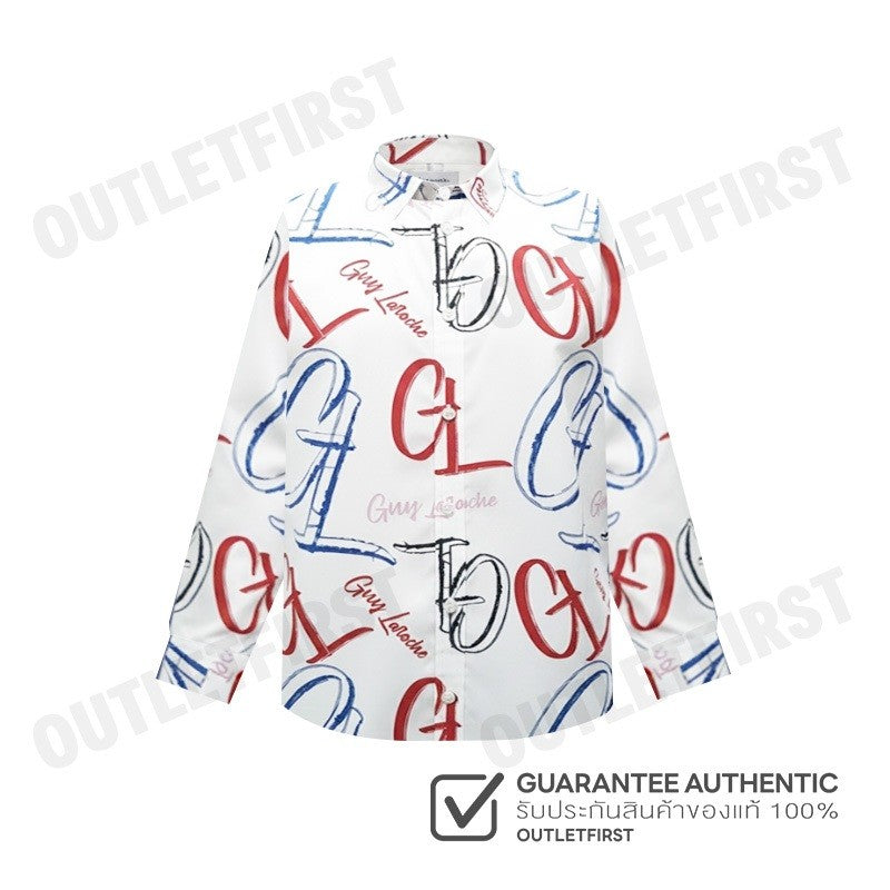 GUY LAROCHE รุ่น MAN'S LONG SLEEVES SHIRT CODE: DAC5203P4WH เสื้อเชิ้ต เสื้อแขนยาว เสื้อผู้ชาย