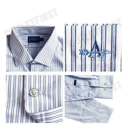 ARROW รุ่น MEN'S ARROW NON IRON SHIRT CODE: MACM307W4BSBU เสื้อเชิ้ต เสื้อแขนยาว เสื้อผู้ชาย
