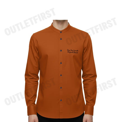 GUY LAROCHE รุ่น STAND COLLAR SLIM FIT SHIRT CODE: DAC6260P3OR เสื้อเชิ้ต เสื้อแขนยาว เสื้อผู้ชาย
