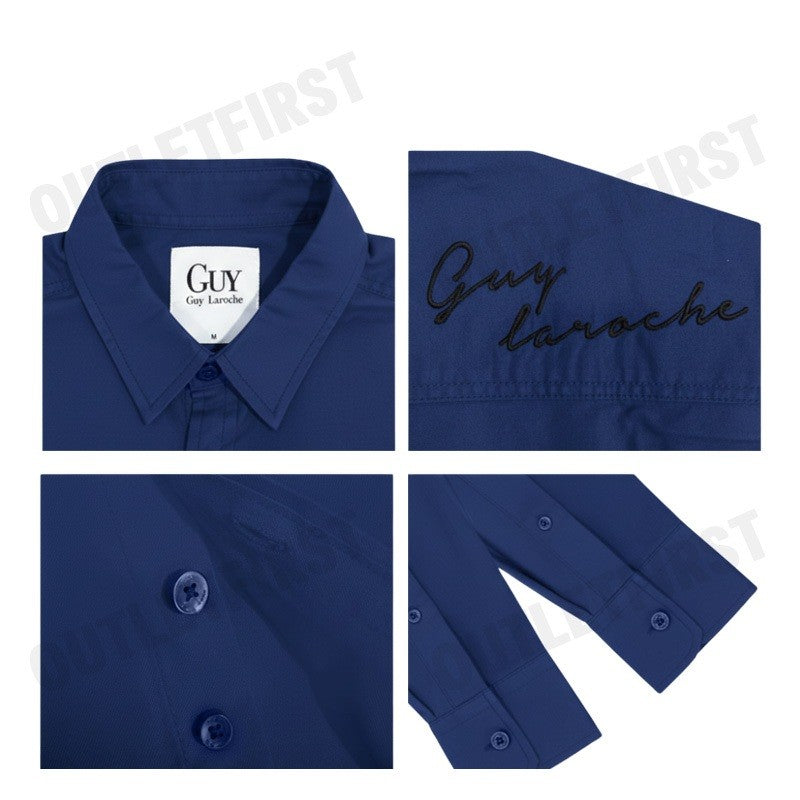 GUY LAROCHE รุ่น MAN'S LONG SLEEVES SHIRT CODE: DAC6251P3NV เสื้อเชิ้ต เสื้อแขนยาว เสื้อผู้ชาย